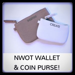 NWOT Wallet and Coin Purse Set